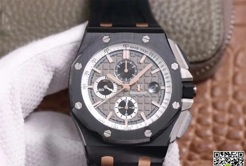 Audemars Piguet Royal Oak Offshore 26415CE.OO.A002CA.01 JF Factory 1:1 Best Edition Replica Watch Black Strap